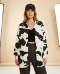 Lulus Secrets - Zerev | Cow Print Oversized Shirt Women
