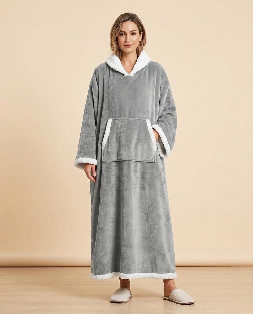 Lulus Secrets - Caser | Ankle-Length Sherpa-Lined Hoodie Unisex
