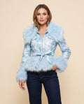 Lulus Secrets - Nilar | Sequined Fur-Trimmed Jacket Women