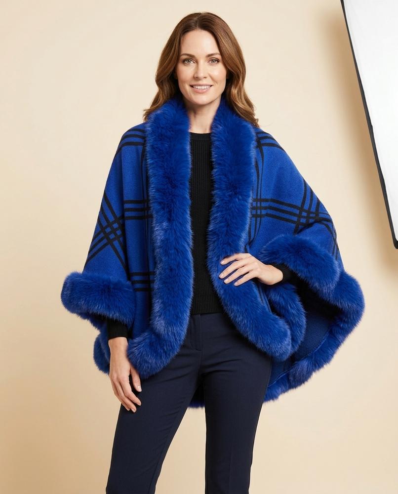 Lulus Secrets - Vidar | Plaid Fur-Trimmed Coat Women