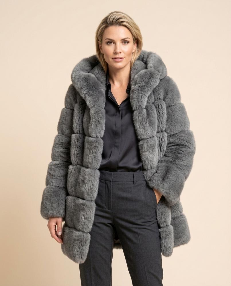 Lulus Secrets - Lyrev | Faux Fur Hooded Coat Women