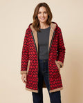 Lulus Secrets - Vamar | Fleece-Lined Patterned Coat Women