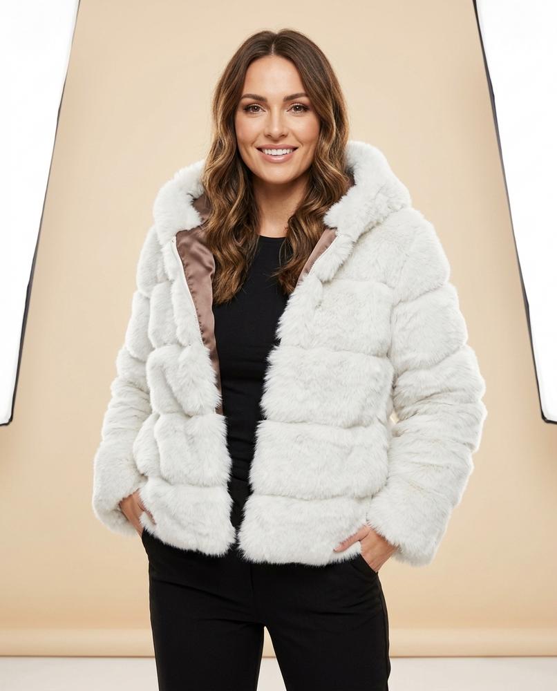 Lulus Secrets - Lyrev | Faux Fur Hooded Coat Women