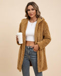 Lulus Secrets - Noren | Hooded Plush Coat Women
