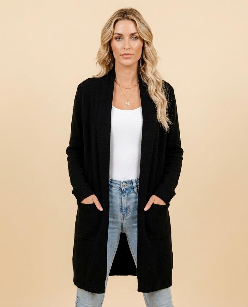Lulus Secrets - Dasel | Longline Open-Front Knit Cardigan Women
