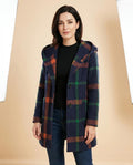 Lulus Secrets - Tisil | Hooded Plaid Coat Women