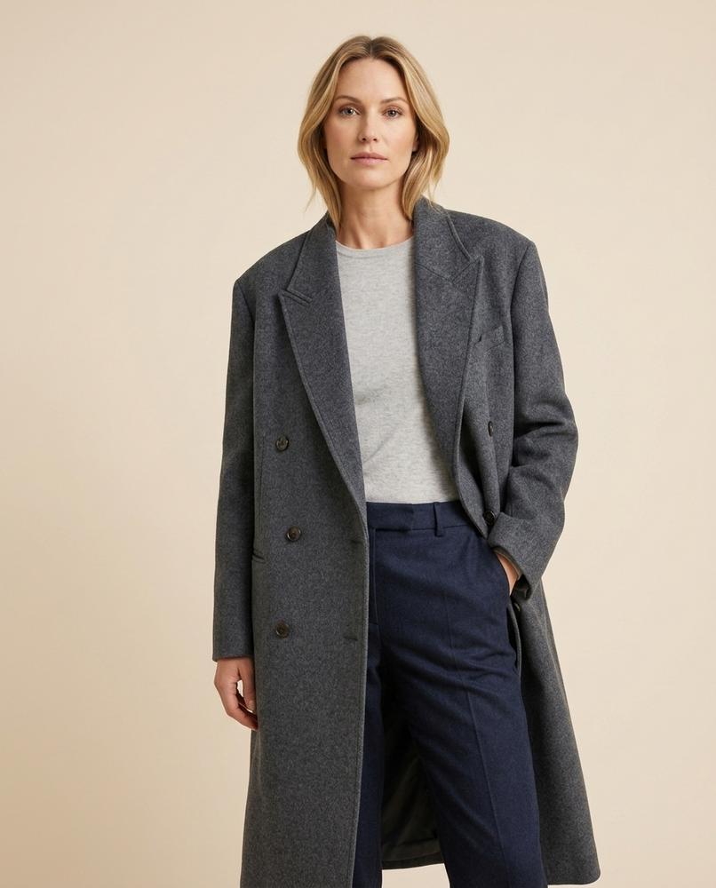 Lulus Secrets - Dasan | Double-Breasted Relaxed Fit Coat Women