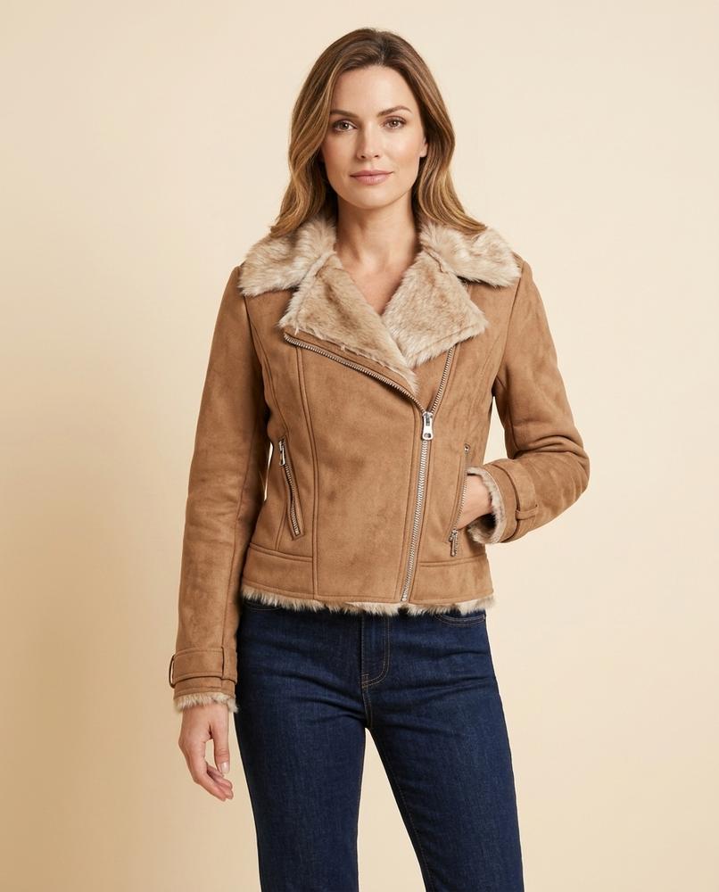 Lulus Secrets - Alrev | Shearling-Lined Asymmetrical Jacket Women