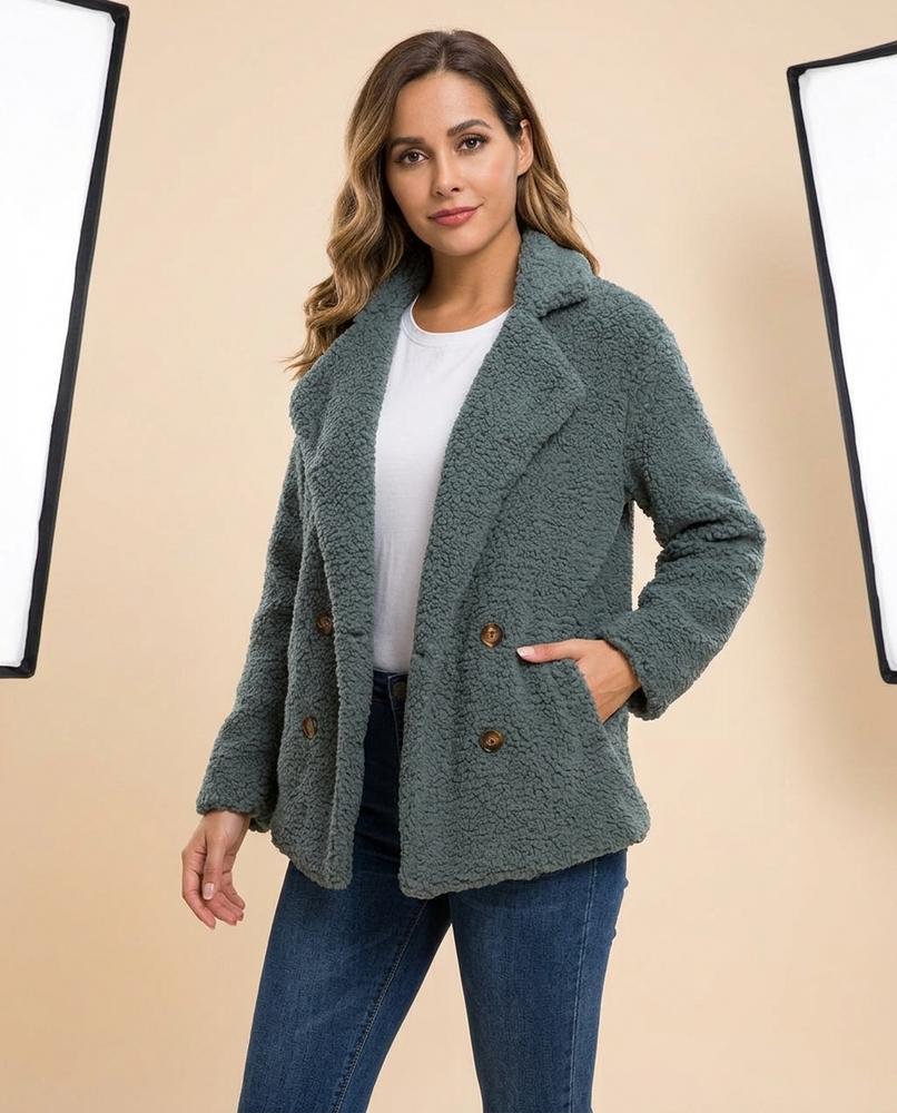 Lulus Secrets - Minor | Textured Double-Breasted Jacket Women