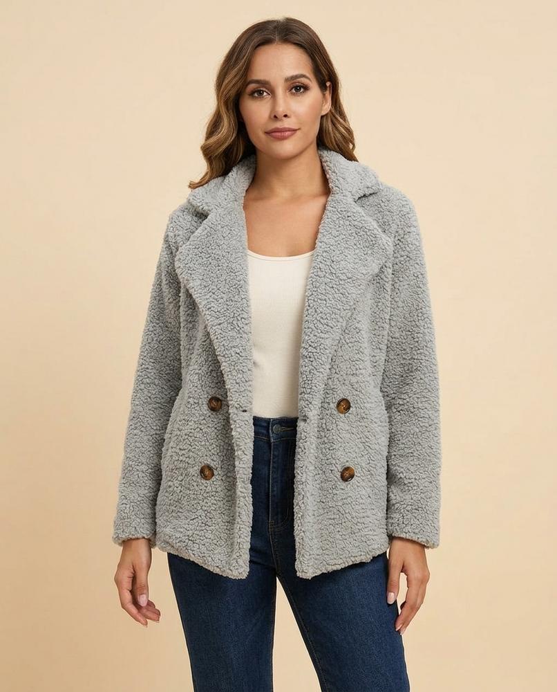 Lulus Secrets - Minor | Textured Double-Breasted Jacket Women