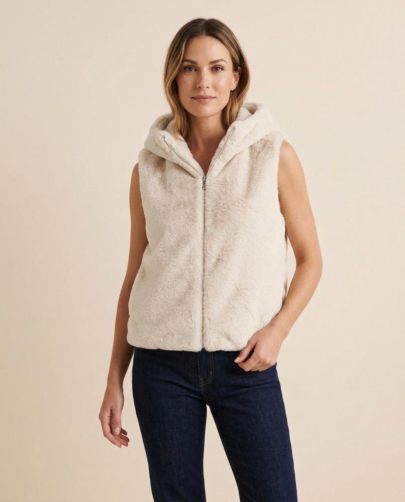 Lulus Secrets - Tilar | Hooded Faux-Fur Vest Women