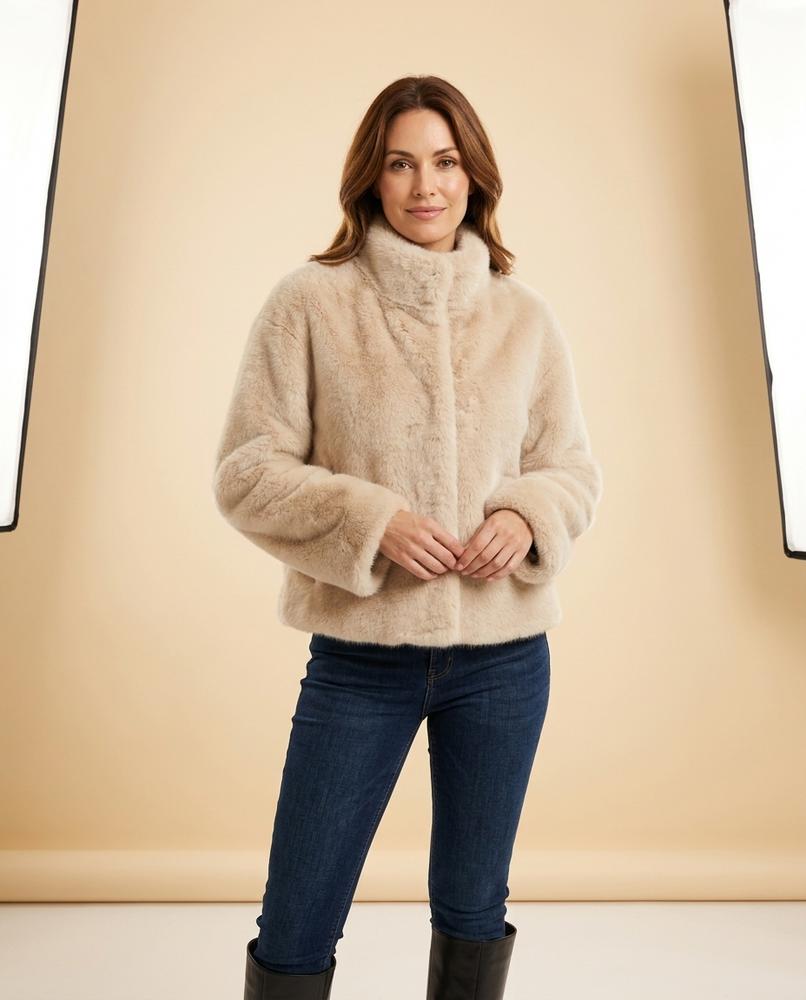 Lulus Secrets - Almar | Faux Fur High-Neck Jacket Women