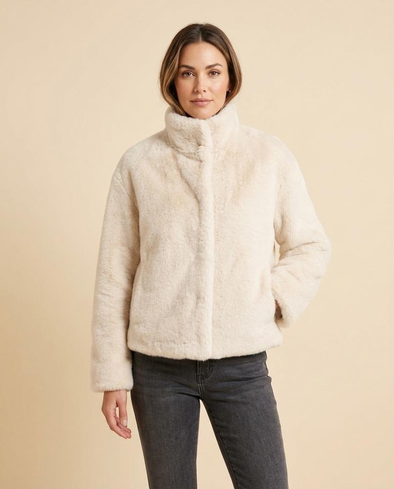 Lulus Secrets - Almar | Faux Fur High-Neck Jacket Women