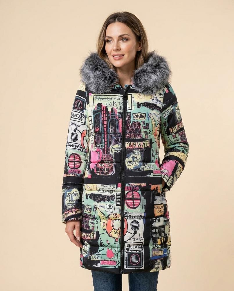 Lulus Secrets - Camir | Printed Padded Coat Women