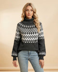 Lulus Secrets - Nihal | Patterned Turtleneck Sweater Women