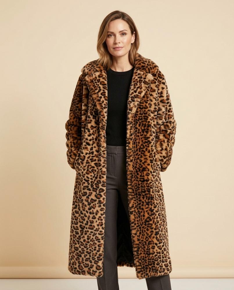 Lulus Secrets - Daken | Faux-Fur Leopard-Print Coat Women