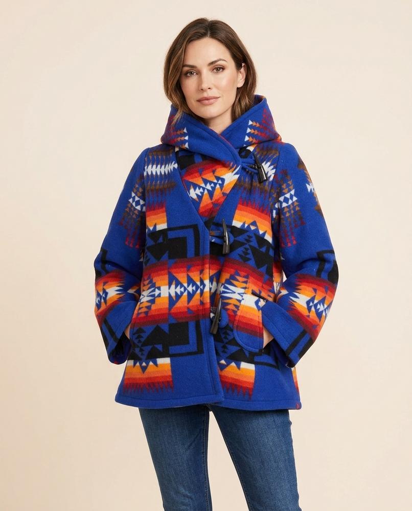 Lulus Secrets - Keran | Hooded Patterned Coat Women
