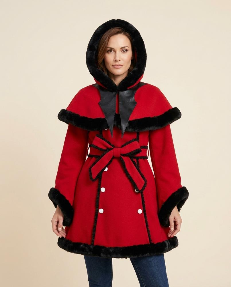 Lulus Secrets - Tilin | Faux-Fur Trimmed Belted Coat Women
