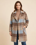 Lulus Secrets - Losen | Double-Breasted Plaid Coat Women