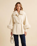 Lulus Secrets - Vesel | Fur-Trimmed Belted Coat Women