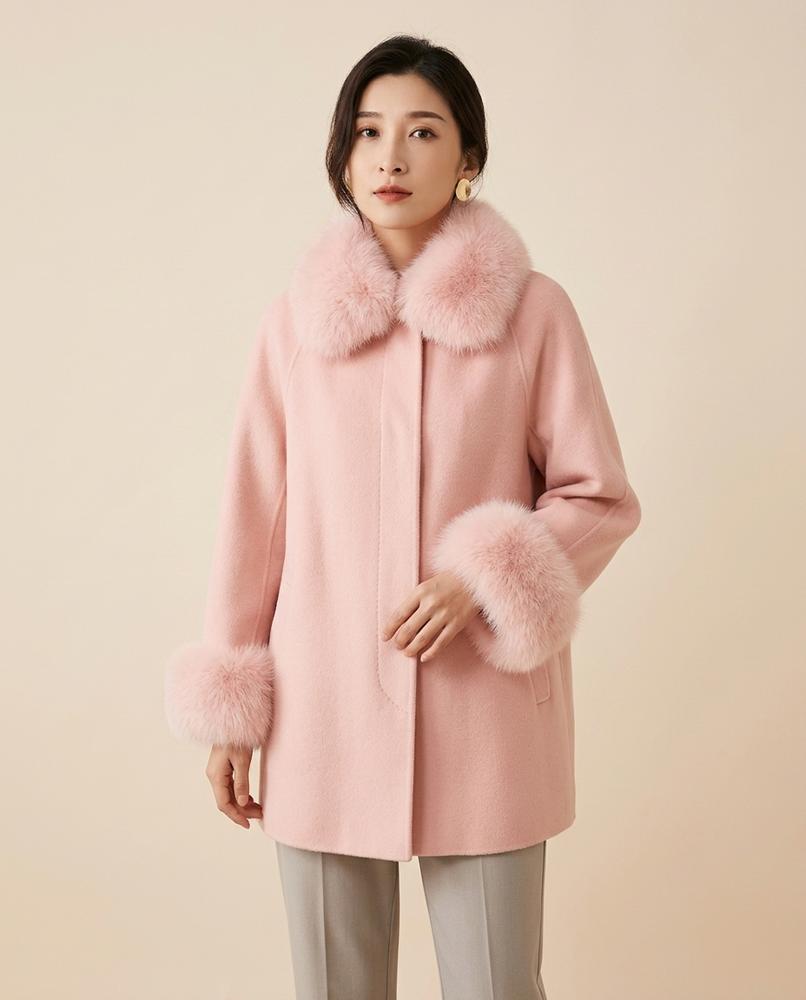 Lulus Secrets - Vesel | Fur-Trimmed Belted Coat Women