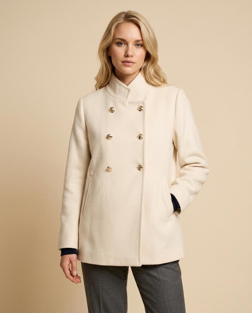 Lulus Secrets - Zerel | Double-Breasted Funnel-Neck Coat Women