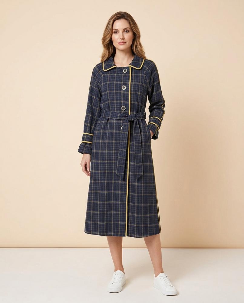 Lulus Secrets - Vesan | Plaid Piped Coat Women