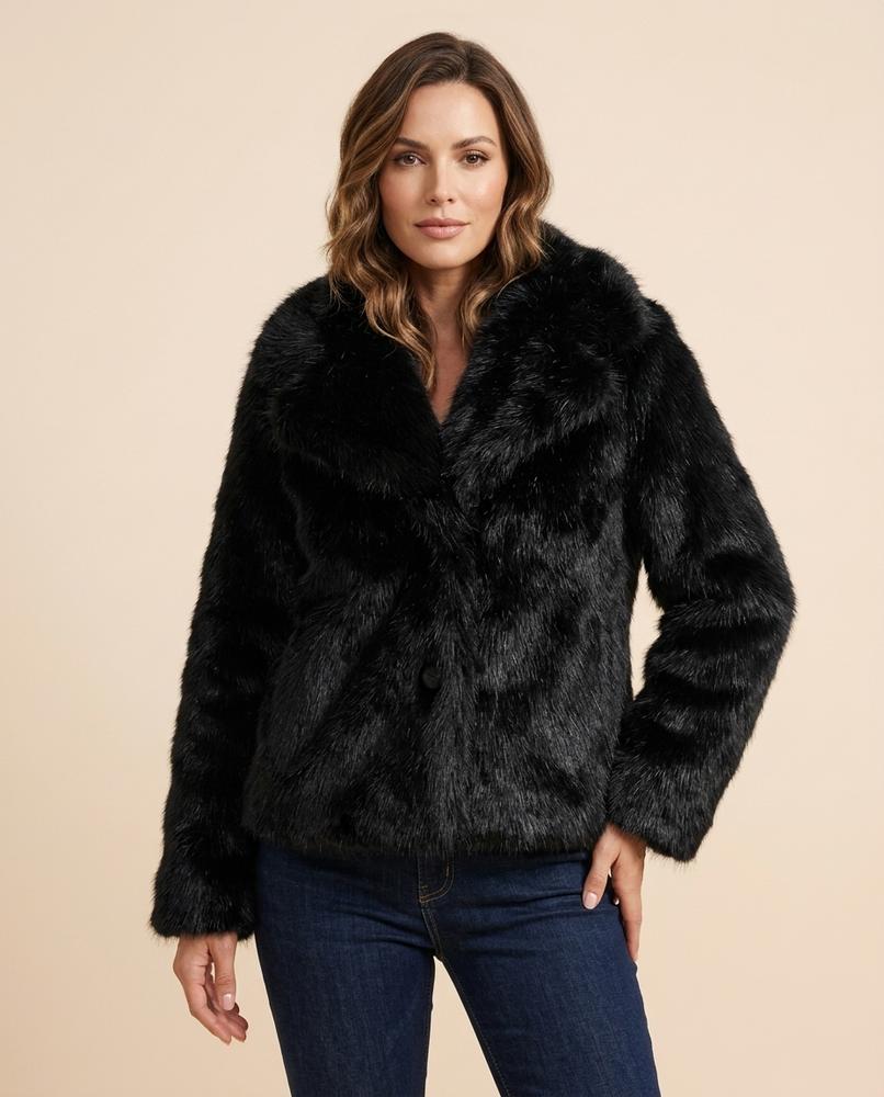 Lulus Secrets - Rasen | Faux Fur Single-Breasted Jacket Women