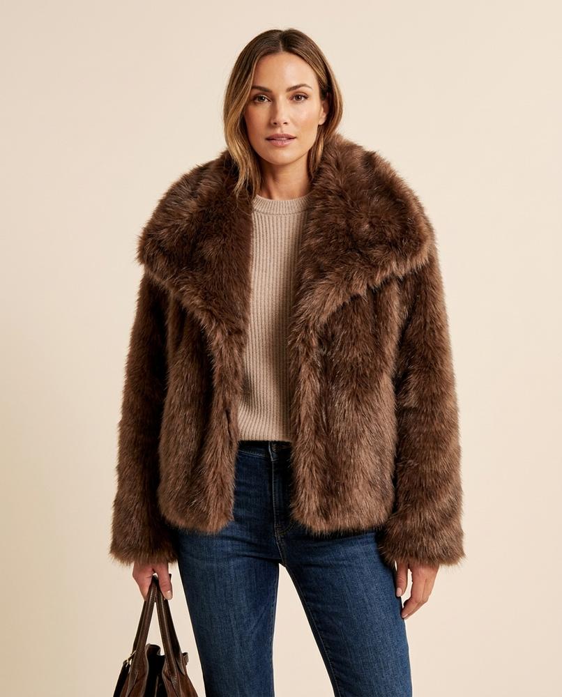 Lulus Secrets - Rasen | Faux Fur Single-Breasted Jacket Women