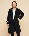 Lulus Secrets - Ardar | Double-Breasted Notched Lapel Coat Women
