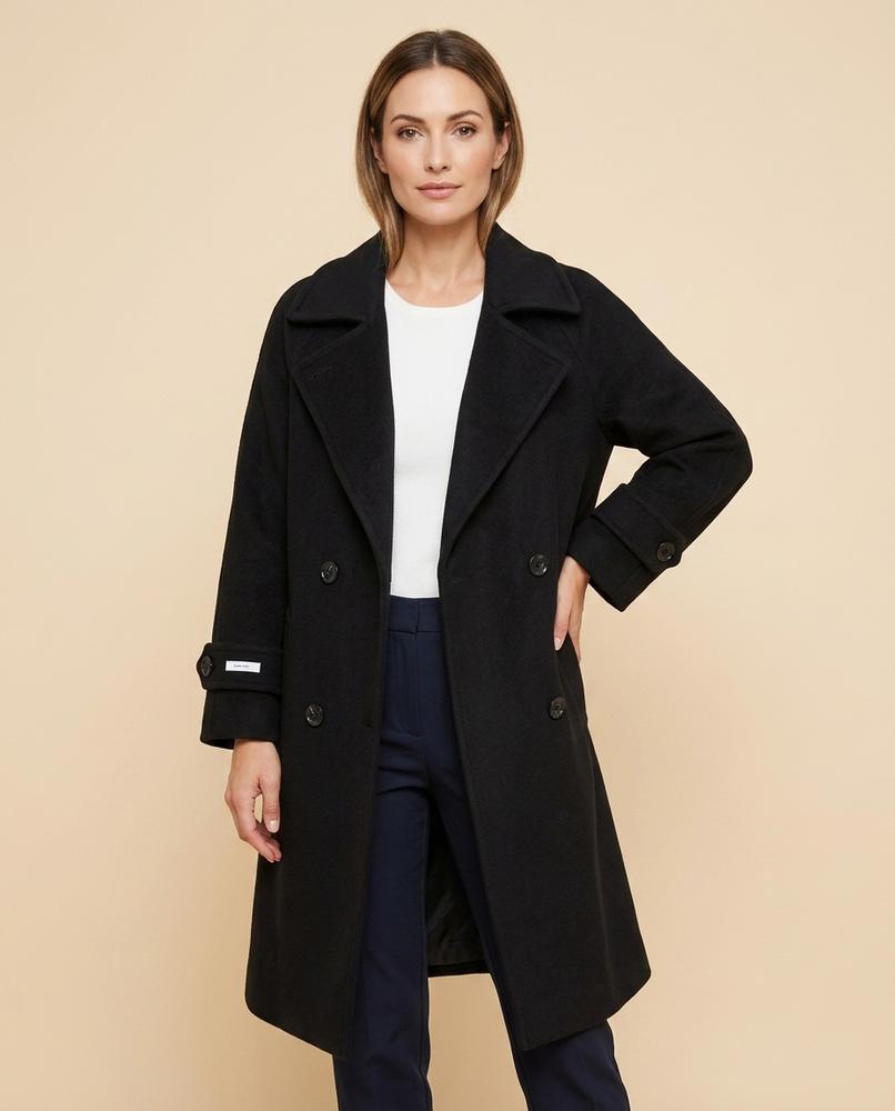 Lulus Secrets - Ardar | Double-Breasted Notched Lapel Coat Women