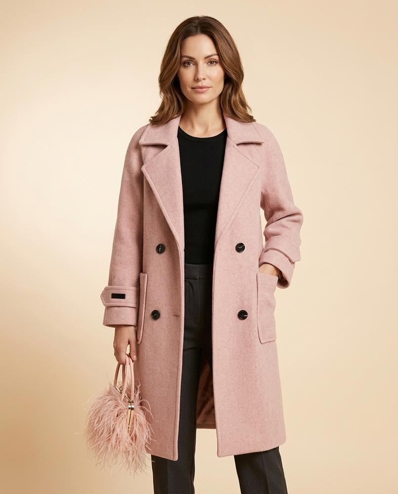Lulus Secrets - Ardar | Double-Breasted Notched Lapel Coat Women