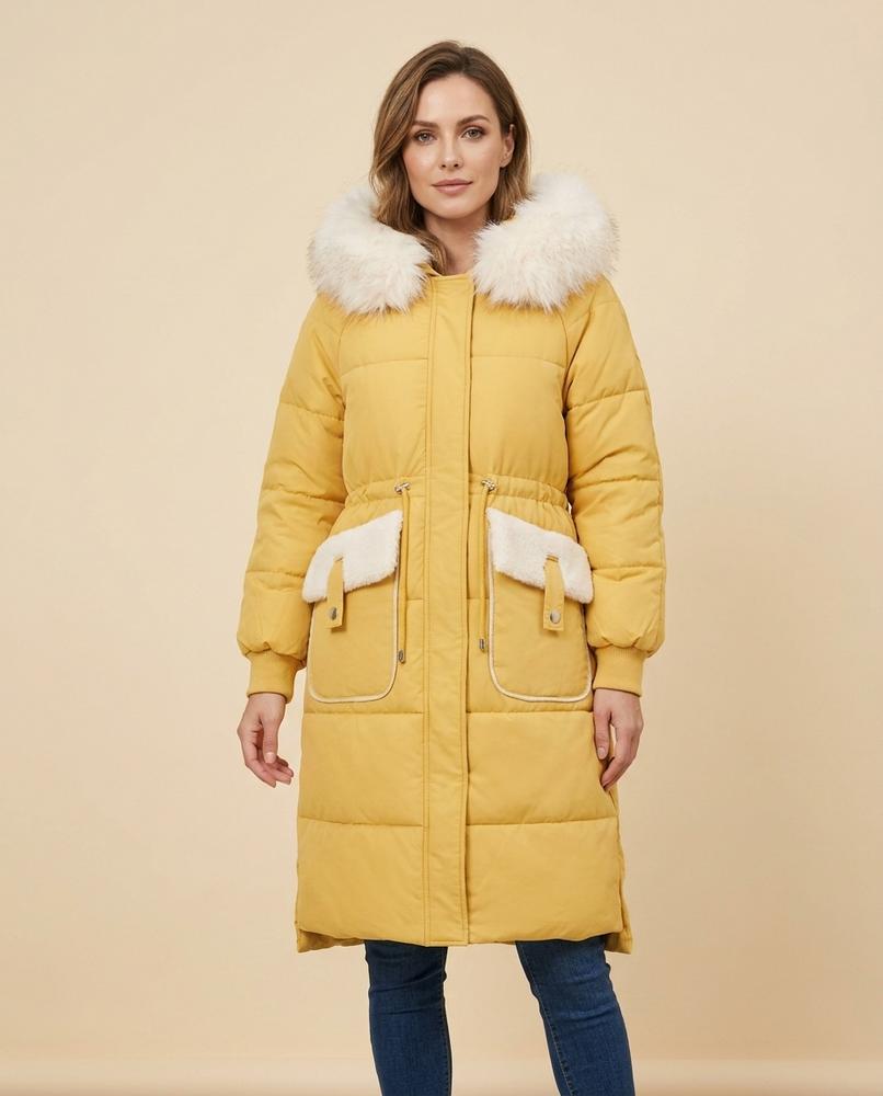 Lulus Secrets - Ladar | Padded Fur-Trimmed Coat Women