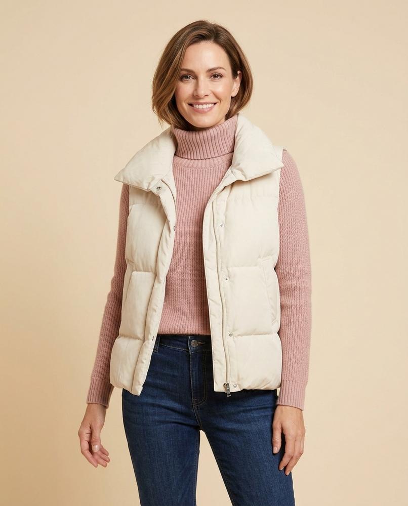 Lulus Secrets - Masan | Padded High-Collar Vest Women