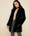 Lulus Secrets - Nenal | Faux-Fur Open-Front Coat Women