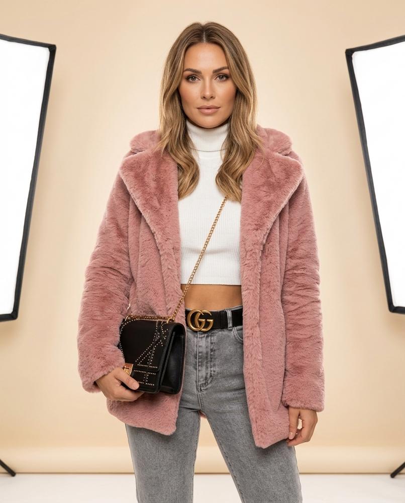 Lulus Secrets - Nenal | Faux-Fur Open-Front Coat Women