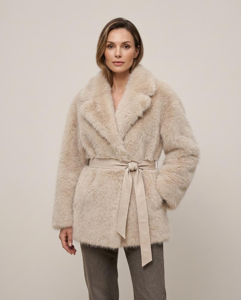 Lulus Secrets - Arron | Belted Faux Fur Coat Women