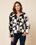 Lulus Secrets - Lalin | Faux Fur Geometric Jacket Women