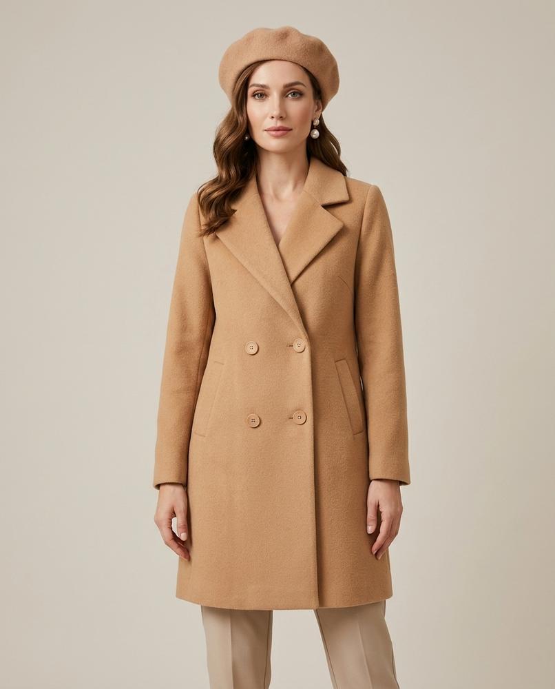 Lulus Secrets - Miser | Double-Breasted Notched Lapel Coat Women