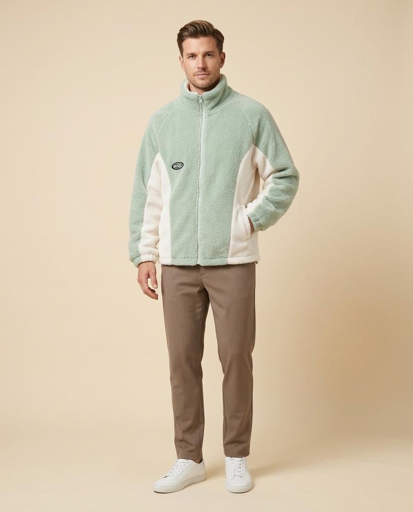 Lulus Secrets - Niram | Color-Block Fleece Jacket Men