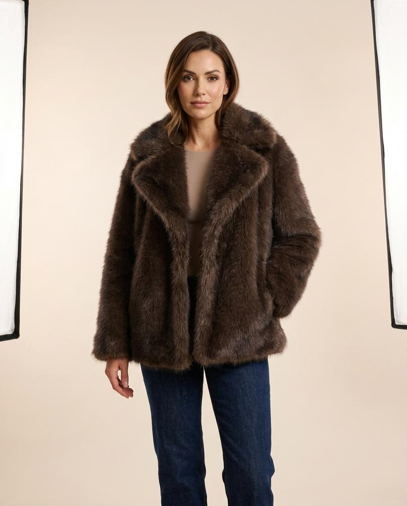 Lulus Secrets - Sesen | Faux Fur Open-Front Coat Women