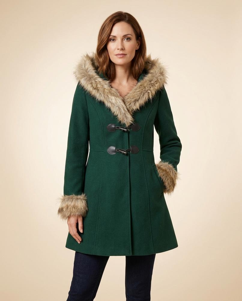Lulus Secrets - Riven | Fur-Trimmed Hooded Coat Women