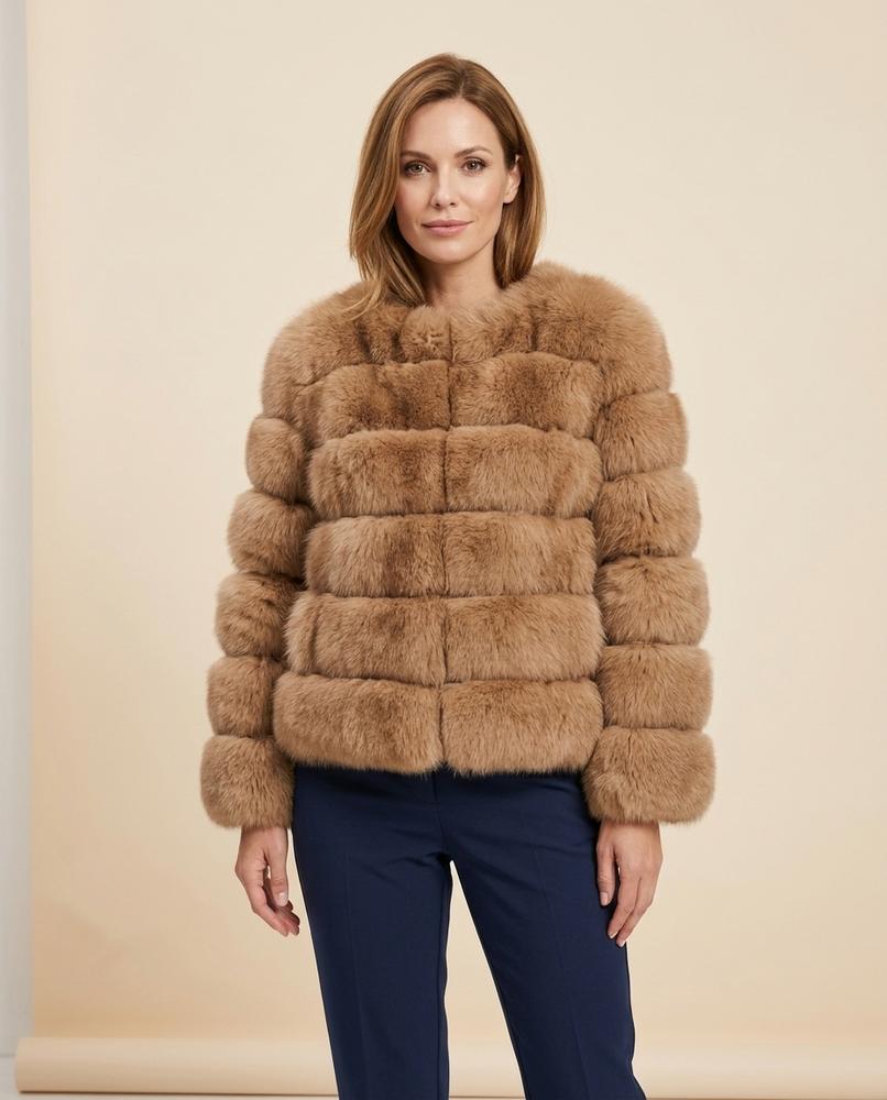 Lulus Secrets - Yosen | Tiered Faux Fur Jacket Women
