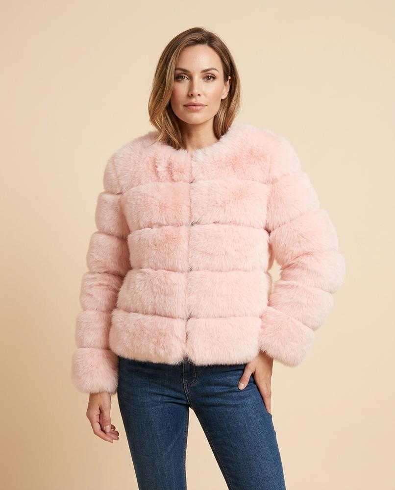 Lulus Secrets - Yosen | Tiered Faux Fur Jacket Women