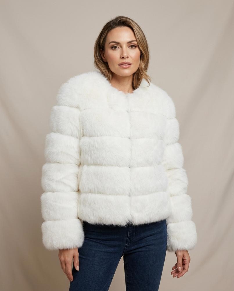 Lulus Secrets - Yosen | Tiered Faux Fur Jacket Women