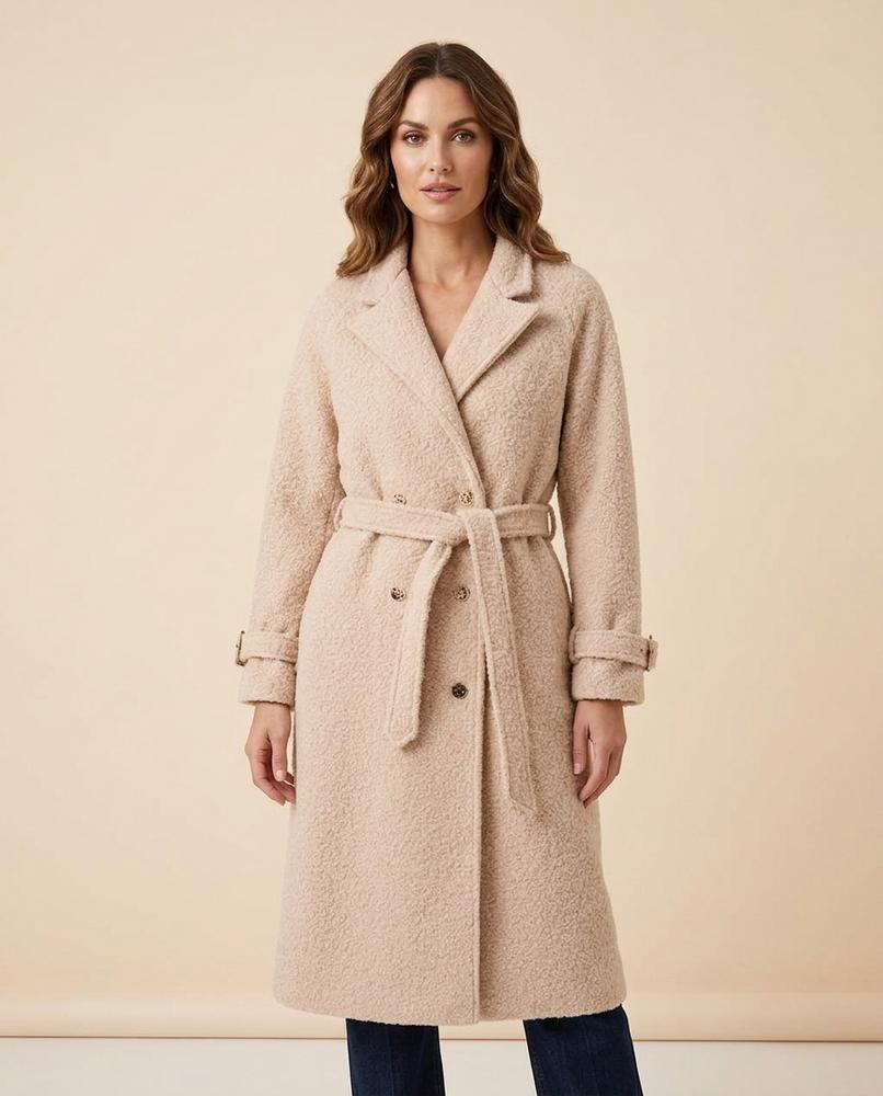 Lulus Secrets - Kesan | Textured Belted Coat Women