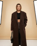 Lulus Secrets - Vamel | Maxi-Length Double-Breasted Coat Women