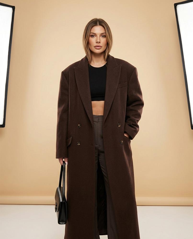 Lulus Secrets - Vamel | Maxi-Length Double-Breasted Coat Women