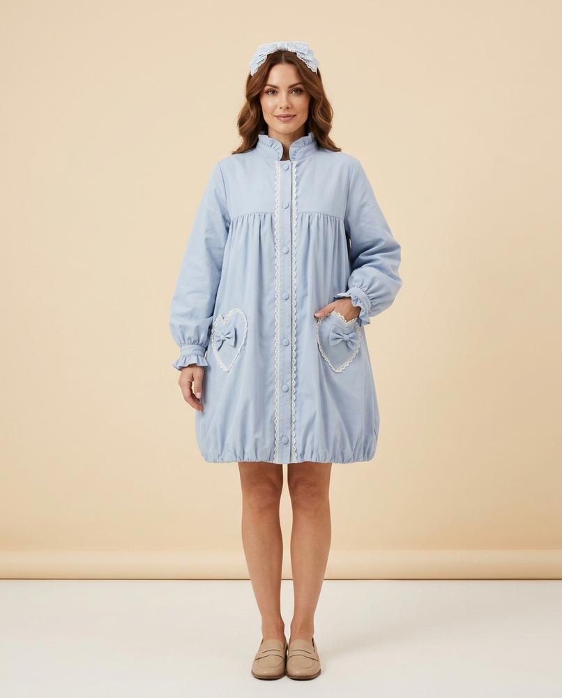 Lulus Secrets - Ronav | Lace-Trimmed Button-Front Coat Women