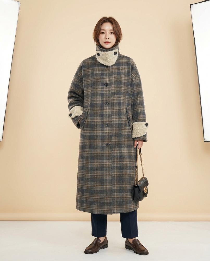 Lulus Secrets - Sadar | Plaid Sherpa-Lined Coat Women